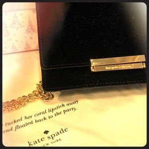 Kate spade velvet purse with tags